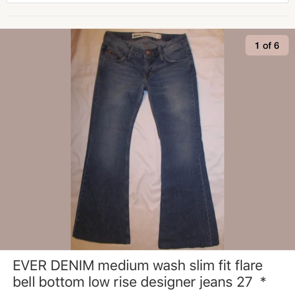EVER DENIM flare bell bottom jeans 27